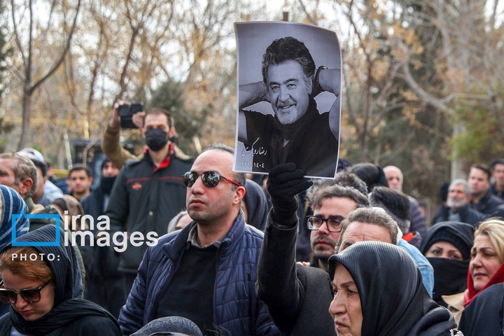 تشییع و خاکسپاری پیکر رضا رویگری