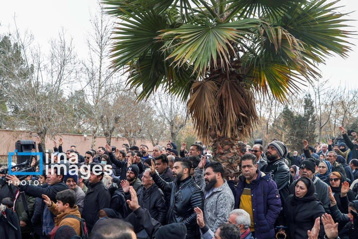 تشییع و خاکسپاری پیکر رضا رویگری