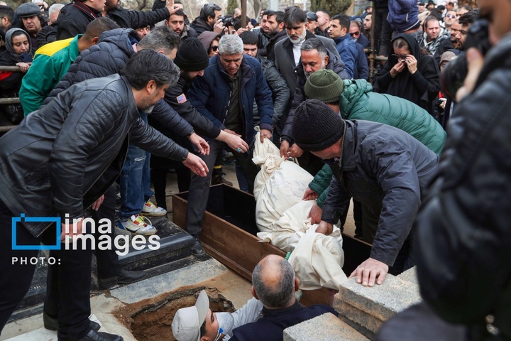 تشییع و خاکسپاری پیکر رضا رویگری