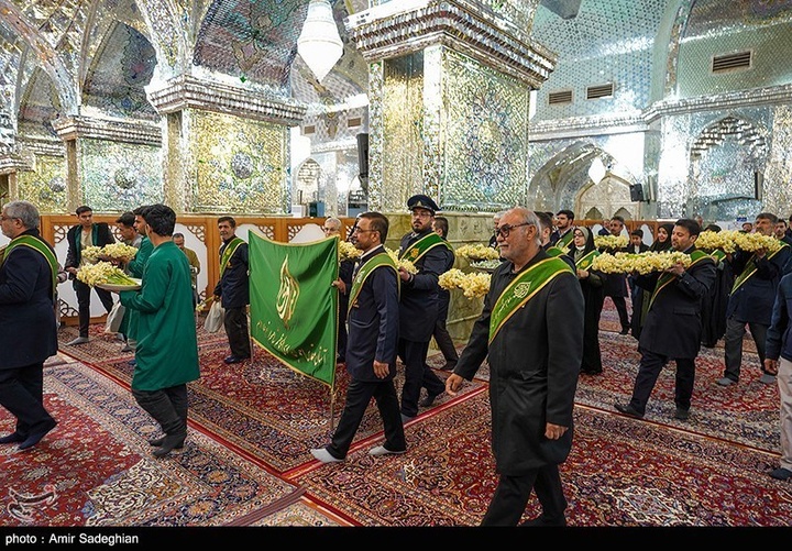 مراسم اعیاد شعبانیه در حرم مطهر حضرت شاهچراغ علیه السلام