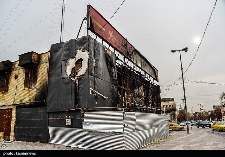 خسارات اغتشاشات اخیر به اماکن عمومی در مرودشت - فارس