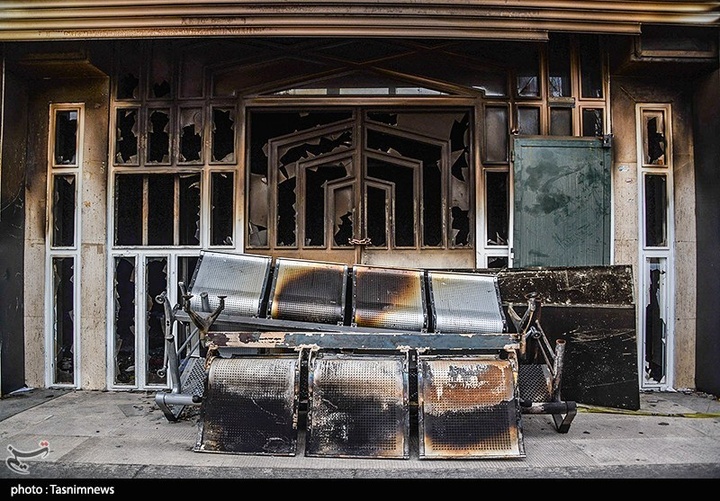 خسارات اغتشاشات اخیر به اماکن عمومی در مرودشت - فارس