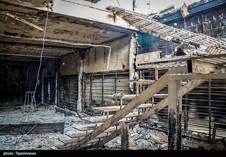 خسارات اغتشاشات اخیر به اماکن عمومی در مرودشت - فارس