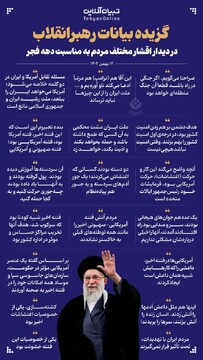 گزیده بیانات رهبرانقلاب در دیدار اقشار مختلف مردم به مناسبت دهه فجر