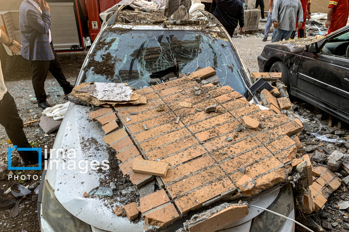 انفجار یک ساختمان در بندرعباس