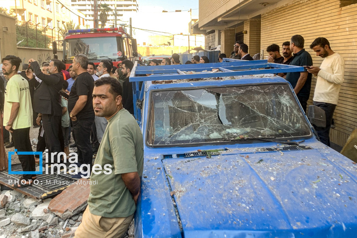 انفجار یک ساختمان در بندرعباس