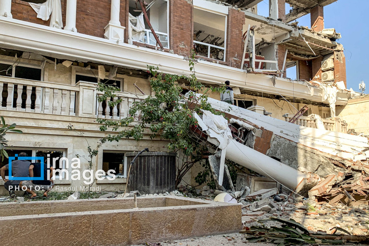 انفجار یک ساختمان در بندرعباس