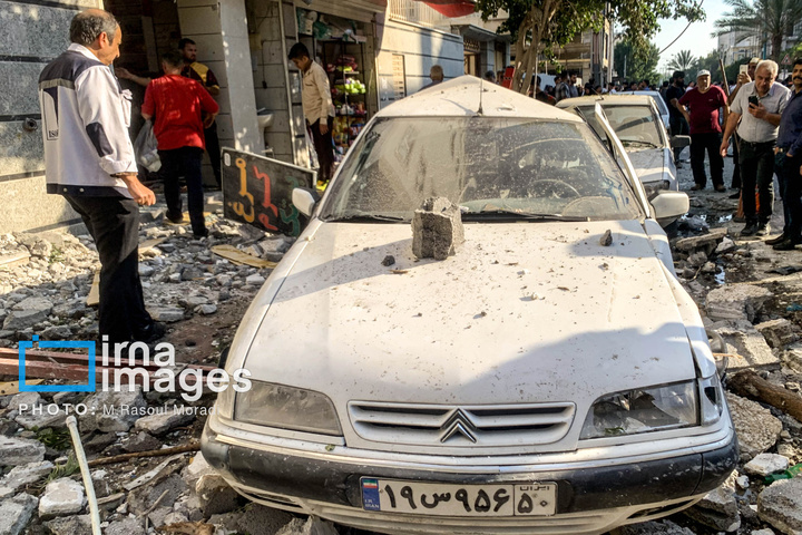 انفجار یک ساختمان در بندرعباس