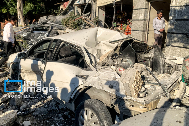 انفجار یک ساختمان در بندرعباس