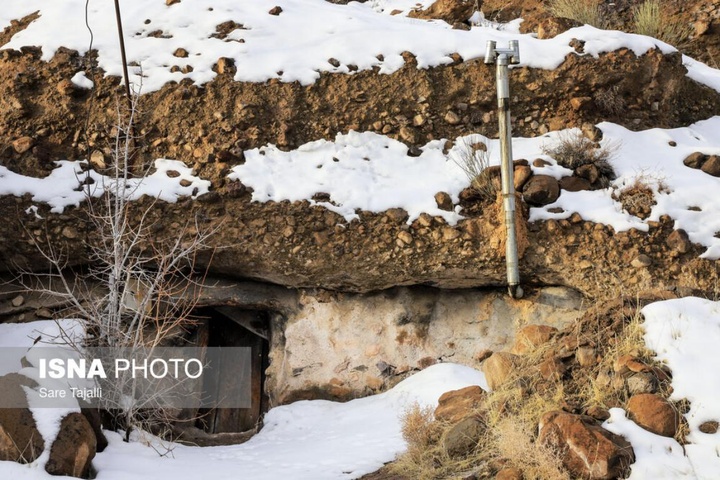 طبیعت برفی روستای دستکند میمند
