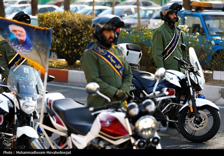 رژه موتوری به مناسبت آغاز دهه فجر انقلاب اسلامی