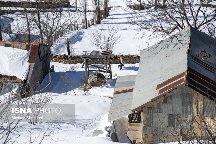 فعالیت "سیم‌بانان" در ارتفاعات برفی بابل