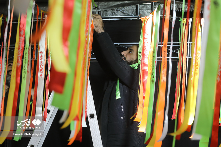 آماده‌سازی مواکب برای جشن نیمه شعبان