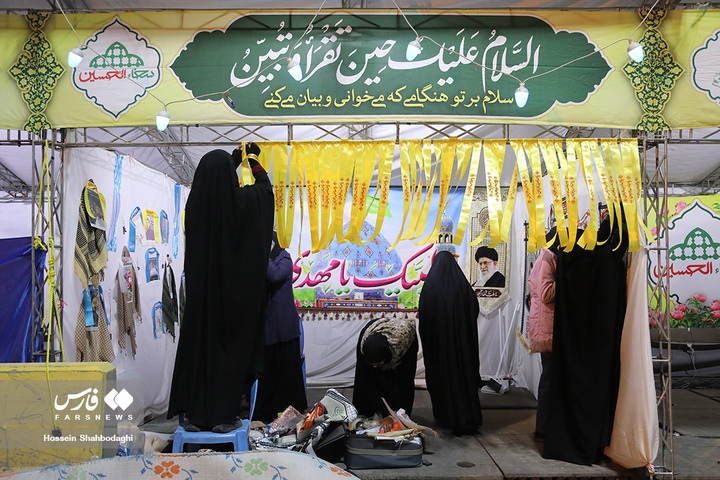 آماده‌سازی مواکب برای جشن نیمه شعبان