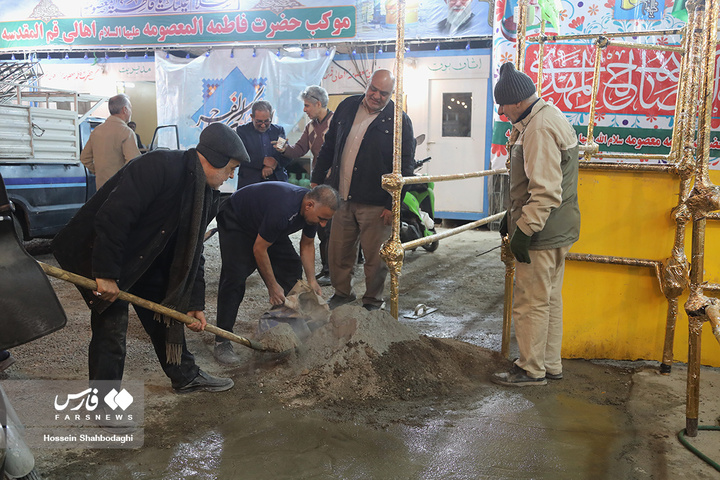 آماده‌سازی مواکب برای جشن نیمه شعبان