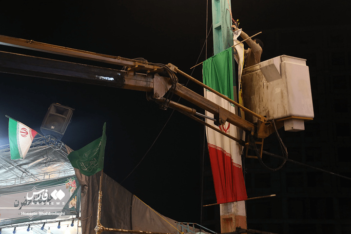 آماده‌سازی مواکب برای جشن نیمه شعبان