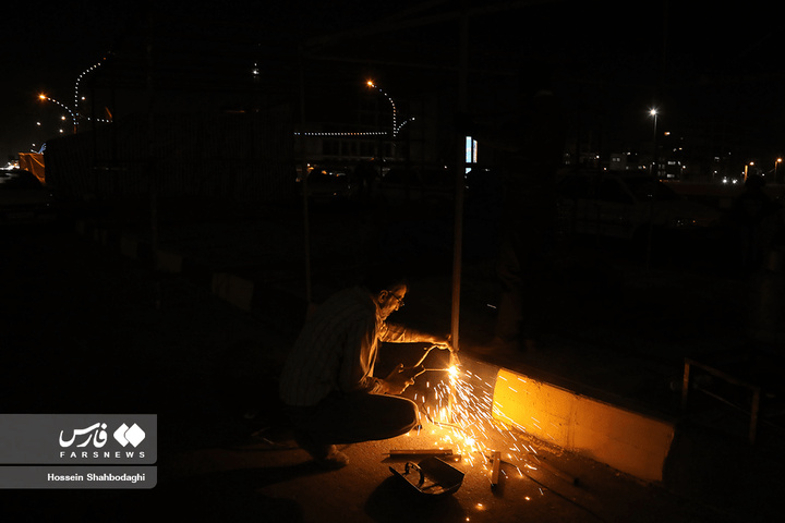 آماده‌سازی مواکب برای جشن نیمه شعبان