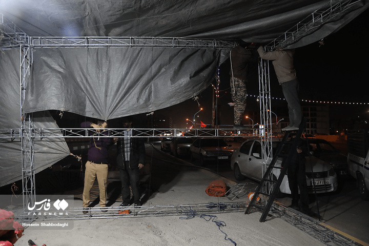 آماده‌سازی مواکب برای جشن نیمه شعبان