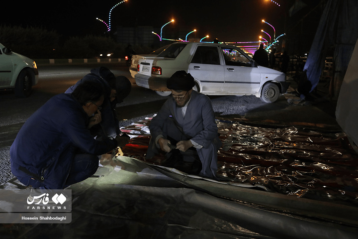 آماده‌سازی مواکب برای جشن نیمه شعبان