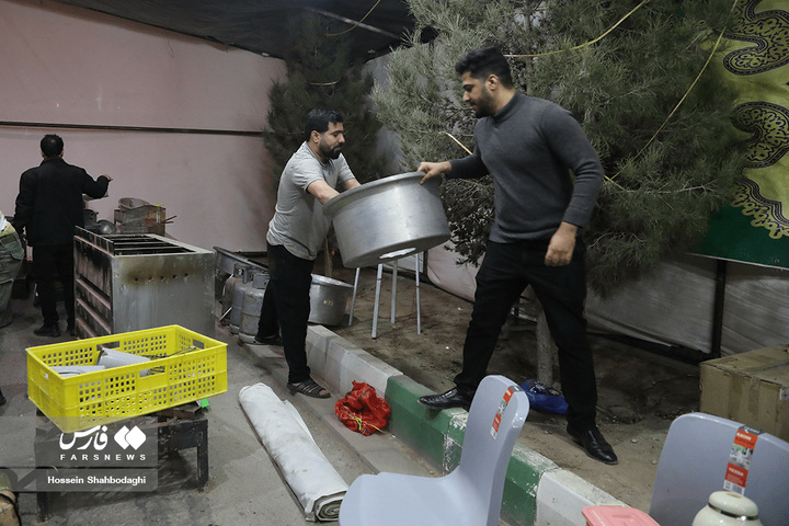 آماده‌سازی مواکب برای جشن نیمه شعبان