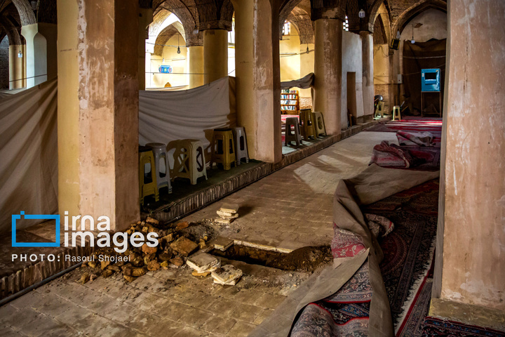 رطوبت بلای مسجد جامع عتیق اصفهان