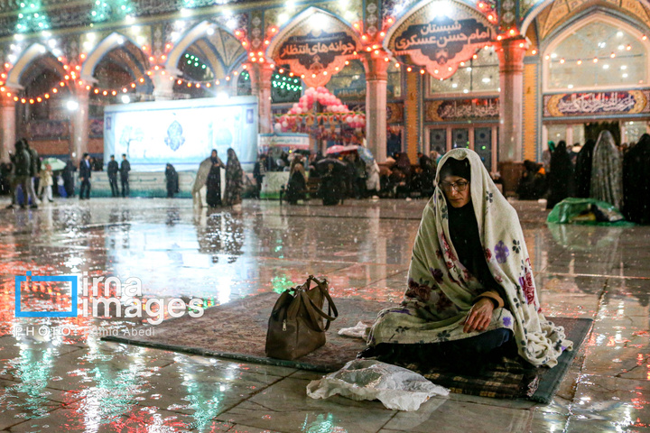 شب نیمه شعبان در مسجد جمکران
