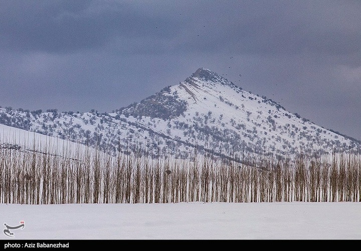بارش برف در مناطق سردسیر خرم اباد