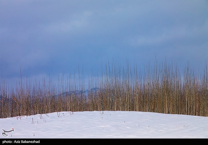 بارش برف در مناطق سردسیر خرم اباد