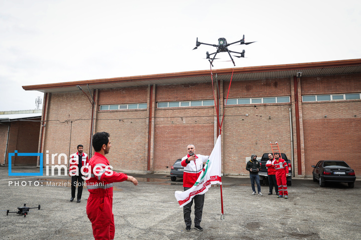 پیوستن پهپادی جمعیت هلال احمر