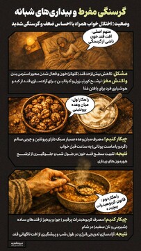 گرسنگی مفرط و بیداری‌های شبانه