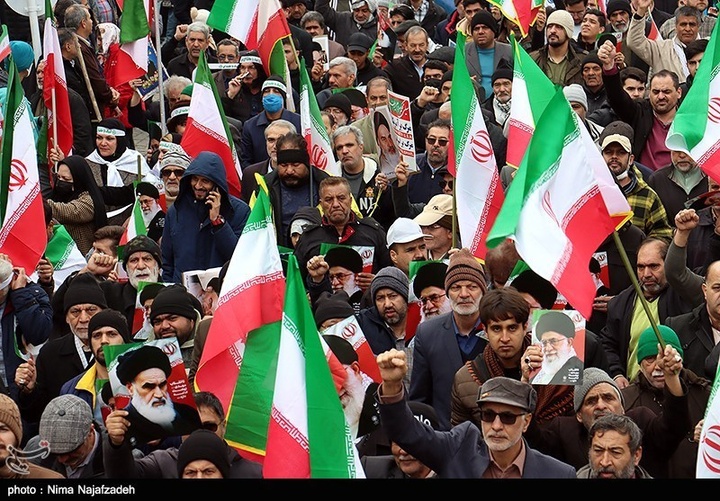 راهپیمایی 22 بهمن در مشهد