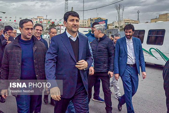 حضور جمعی از مسئولان در راهپیمایی ۲۲ بهمن - تهران