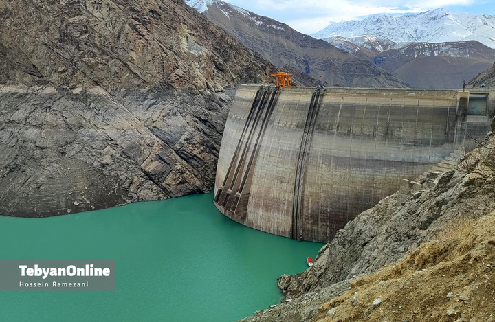 وضعیت آب سد کرج در زمستان ۱۴۰۲ و ۱۴۰۴