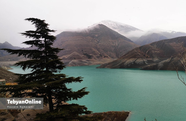 وضعیت آب سد کرج در زمستان ۱۴۰۲ و ۱۴۰۴