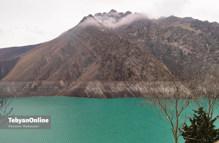 وضعیت آب سد کرج در زمستان ۱۴۰۲ و ۱۴۰۴