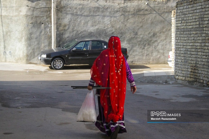 چوقا بافی زنان بختیاری