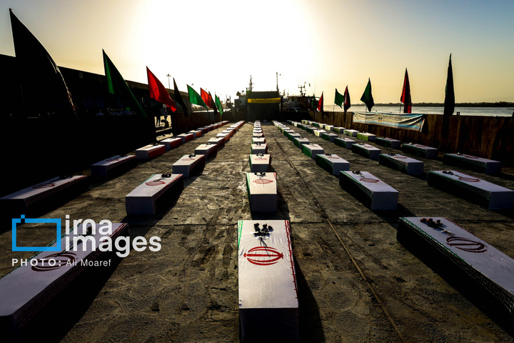 ورود پیکر شهدای دفاع مقدس