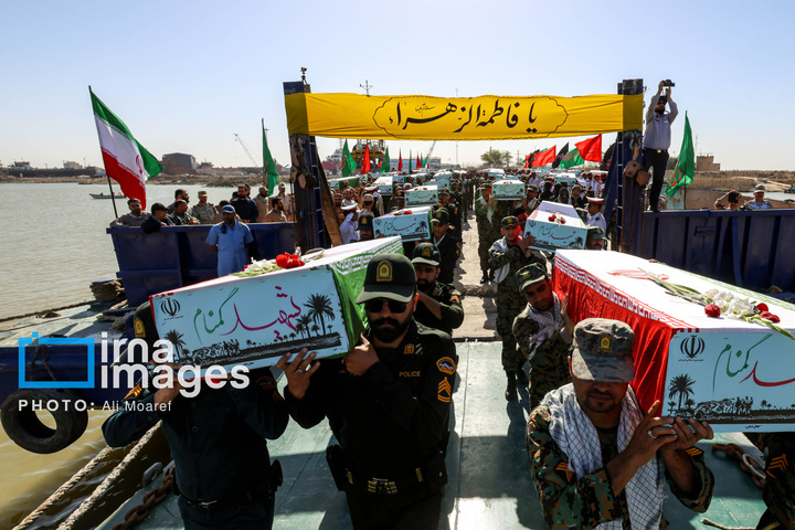 ورود پیکر شهدای دفاع مقدس