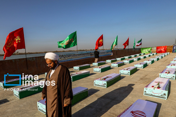 ورود پیکر شهدای دفاع مقدس
