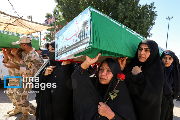 ورود پیکر شهدای دفاع مقدس