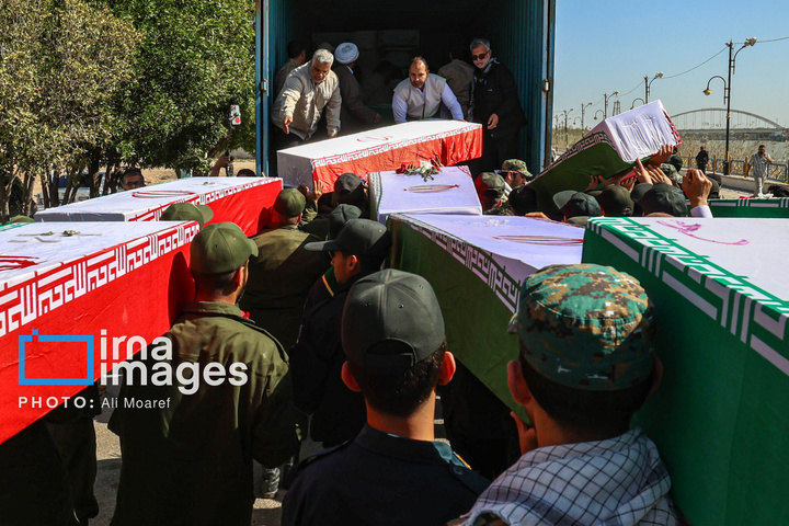 ورود پیکر شهدای دفاع مقدس