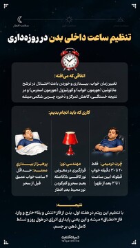 تنظیم ساعت داخلی بدن در روزه‌داری