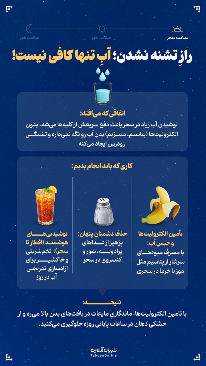 رازِ تشنه نشدن؛ آبِ تنها کافی نیست!