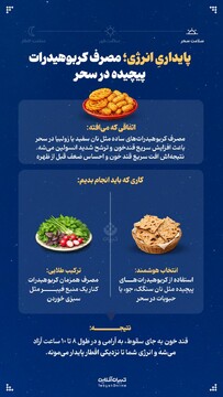 پایداریِ انرژی؛ مصرف کربوهیدرات پیچیده در سحر