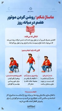 ماساژ شکم؛ روشن کردن موتورِ هضم در میانه روز