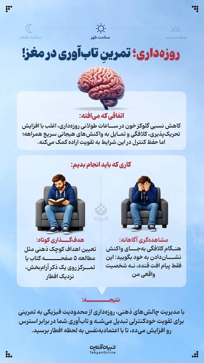 روزه‌داری؛ تمرینِ تاب‌آوری در مغز!