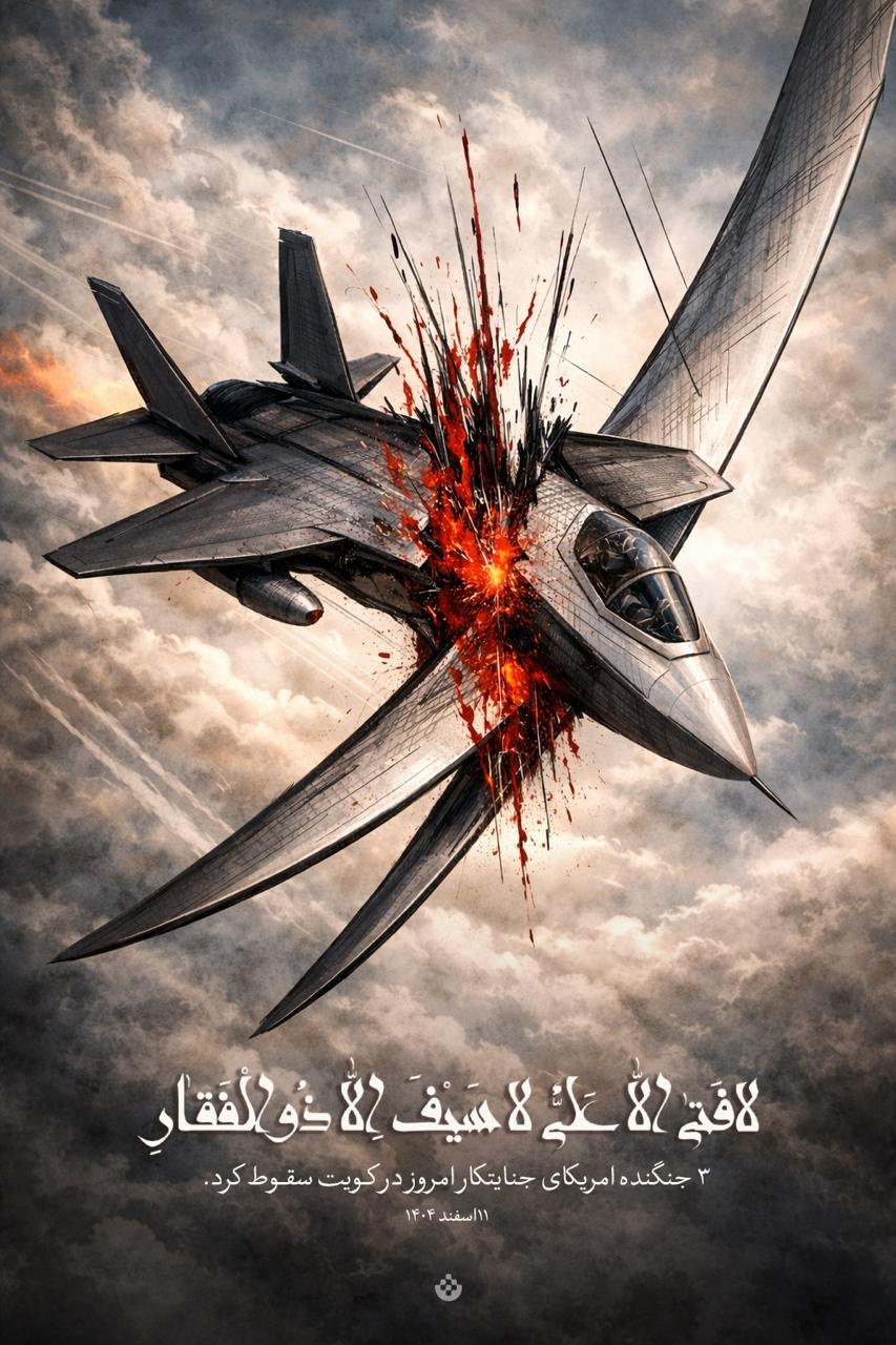 ۳ جنگنده امریکای جنایتکار امروز در کویت سقوط کرد