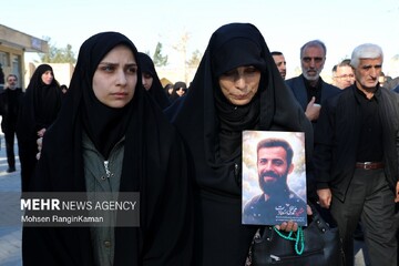 مراسم تشییع و تدفین شهید محمدعلی سعادت