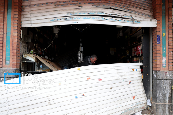 آثار حملات هوایی شب گذشته به منطقه ۱۵ خرداد