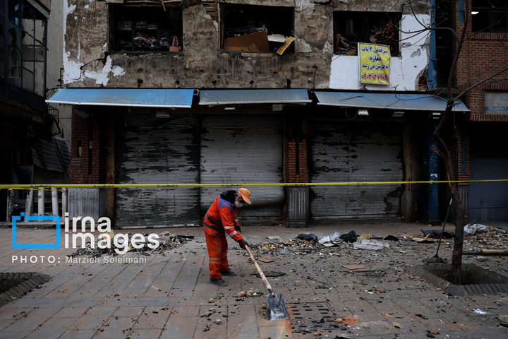 آثار حملات هوایی شب گذشته به منطقه ۱۵ خرداد